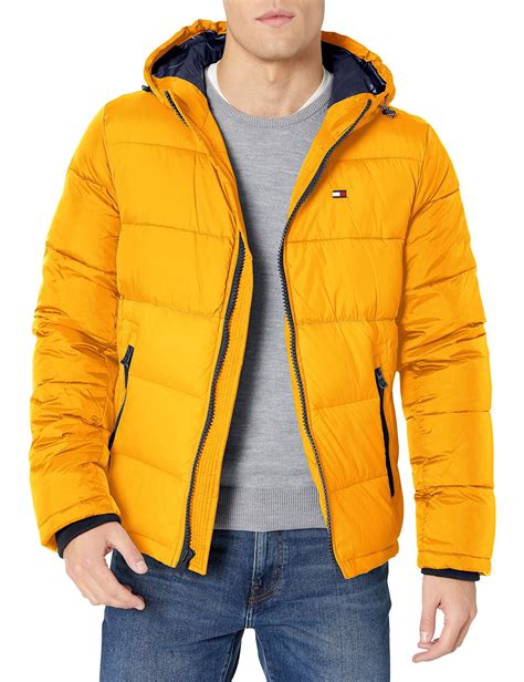 tommy hilfiger mens bomber jackets|tommy hilfiger men's puffer jacket.